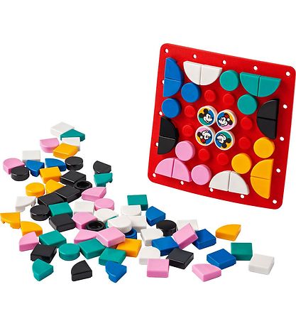 LEGO® DOTS - Mickey Mouse og Minnie Mouse påsyningsmærke 41963 -