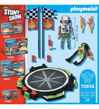 Playmobil Stuntshow - Jetpack-flyvemaskine - 70836 - 27 Dele