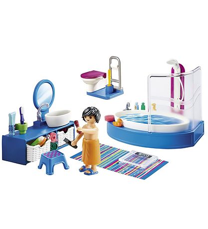 Playmobil Dollhouse - Badeværelse Med Karbad - 70211 - 51 Dele