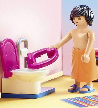 Playmobil Dollhouse - Badeværelse Med Karbad - 70211 - 51 Dele