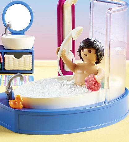 Playmobil Dollhouse - Badeværelse Med Karbad - 70211 - 51 Dele