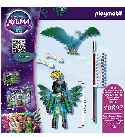 Playmobil Ayuma - Knight Fairy Med Totemdyr - 70802 - 14 Dele