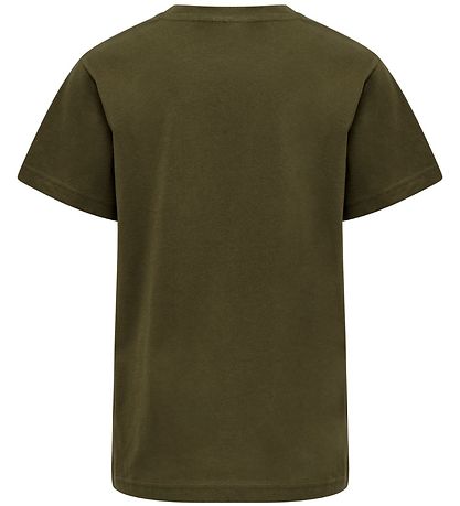 Hummel T-shirt - hmlTres - Dark Olive m. Logo