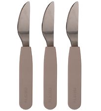 Filibabba Silikone Knive - 3-Pak - Warm Grey