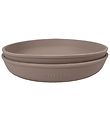 Filibabba Tallerkener - Silikone - 2-Pak - Warm Grey
