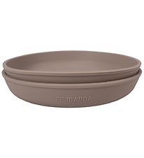 Filibabba Tallerkener - Silikone - 2-Pak - Warm Grey