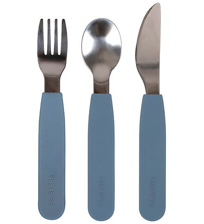 Filibabba Silikone Bestiksæt - Powder Blue