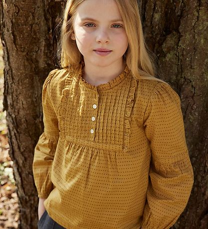 Noa Noa miniature Bluse - Sophia - Print Golden Brown