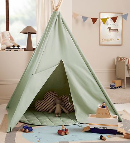 Kids Concept Legetelt - Tipi - Lysegrøn