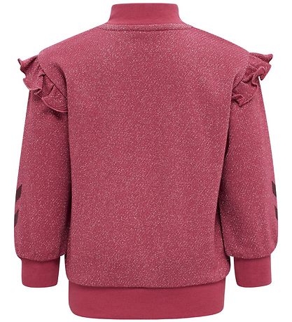 Hummel Cardigan - hmlSally - Earth Red m. Glimmer