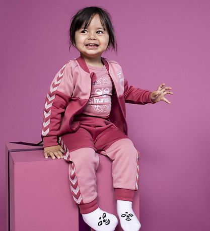 Hummel Bukser - hmlOlek - Earth Red/Rosa m. Sølv