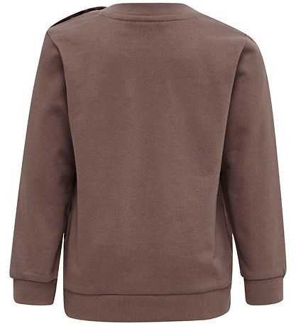 Hummel Sweatshirt - hmlLime - Deep Taupe m. Sølv