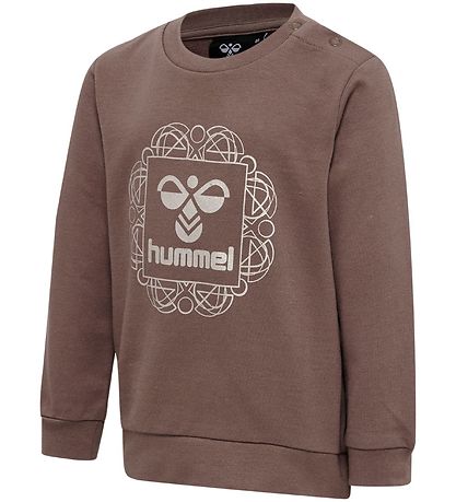 Hummel Sweatshirt - hmlLime - Deep Taupe m. Sølv