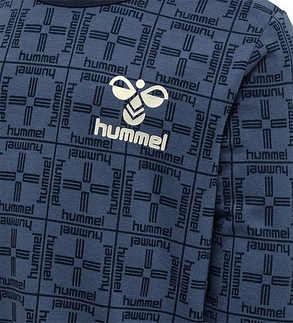 Hummel Bluse - hmlCheck T-Shirt l/s - Blue Horizon