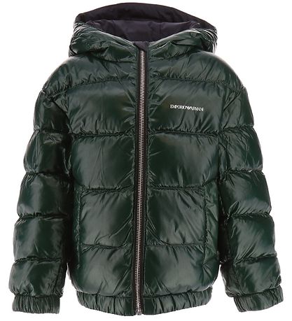 Emporio Armani Dunjakke - Vedbar - Navy/Grøn