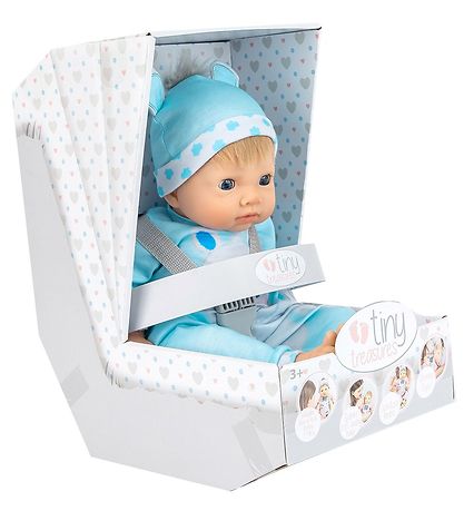 Tiny Treasures Dukke m. Blond Hår - Hippo Outfit