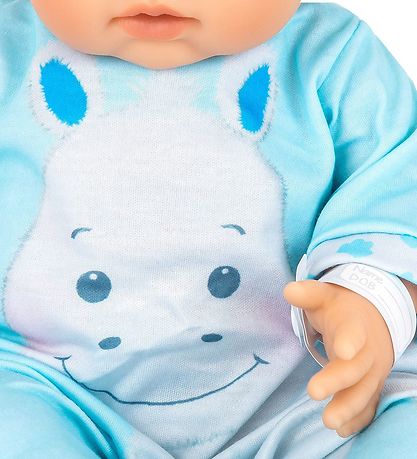 Tiny Treasures Dukke m. Blond Hår - Hippo Outfit