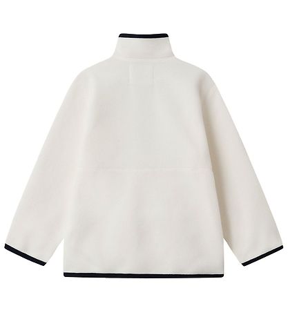 Wood Wood Fleecetrøje - Don - Off White m. Navy