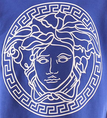 Versace T-shirt - Blå/Hvid Print