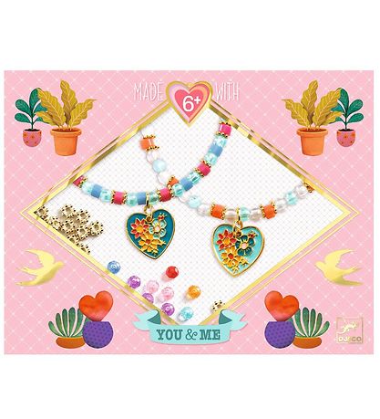 Djeco Smykkesæt - Heart Threading