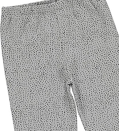 Gro Leggings - Malak - Grey Dawn m. Prikker
