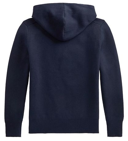 Polo Ralph Lauren Hættetrøje - Strik - Letterman - Navy m. Gul/G