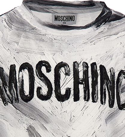 Moschino T-Shirt - Optical White/Grå