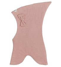 Racing Kids Elefanthue - Uld/Bomuld - 2-lags - Dusty Rose m. Slø