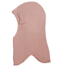 Racing Kids Elefanthue - Uld/Bomuld - 2-lags - Dusty Rose m. Slø
