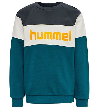 Hummel Sweatshirt - HMLClaes - Turkis/Sort