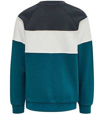 Hummel Sweatshirt - HMLClaes - Turkis/Sort