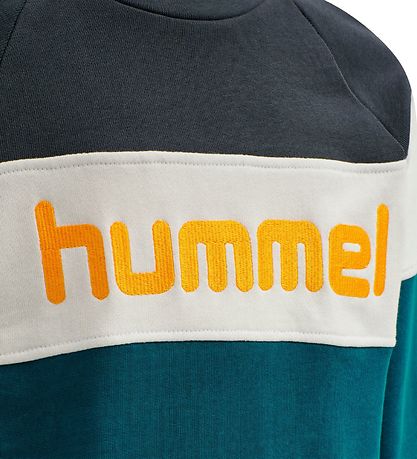 Hummel Sweatshirt - HMLClaes - Turkis/Sort