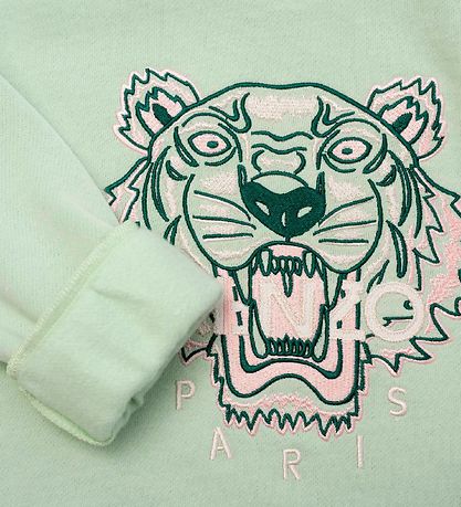 Kenzo Sweatshirt - Mintgrøn m. Tiger