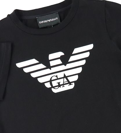 Emporio Armani T-Shirt - Sort m. Logo