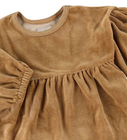 Huttelihut Kjole - Daily - Velour - Ocre