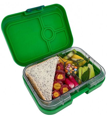 Yumbox Madkasse m. 4 Rum - Bento Panino - Bamboo Green Jungle