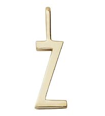 Design Letters Vedhæng Til Halskæde - Z - 18 K Guldbelagt