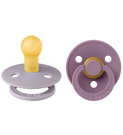BIBS Colour Schnuller - 2er-Pack - Gr. 1 - Rund - Fossil Grey/Ma