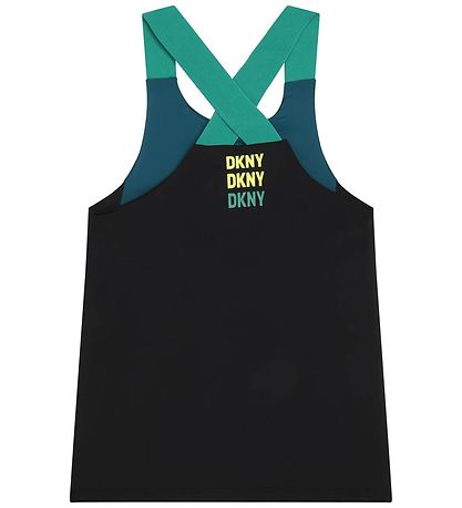 DKNY Træningstop - Petroleumsblå/Sort