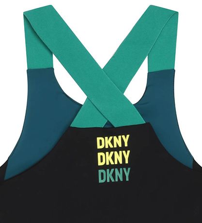 DKNY Træningstop - Petroleumsblå/Sort