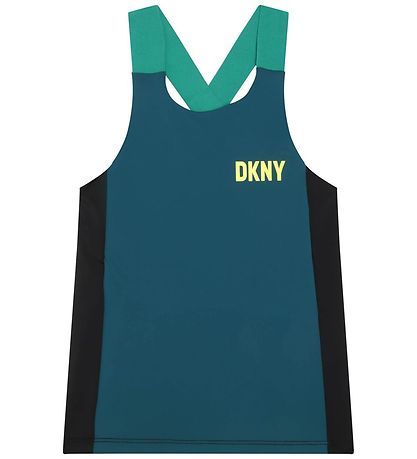 DKNY Træningstop - Petroleumsblå/Sort