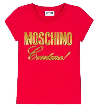 Moschino T-shirt - Rød m. Guld