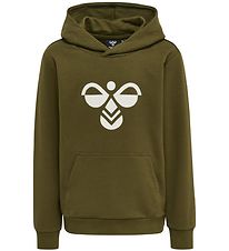 Hummel Hættetrøje - hmlCuatro - Dark Olive