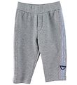 Emporio Armani Bukser - Gråmeleret m. Lyseblå