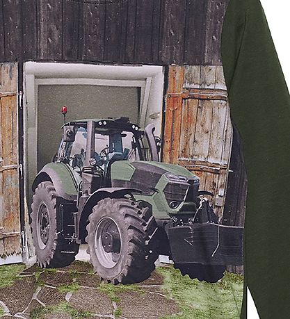 Minymo T-Shirt - Forest Night m. Traktor