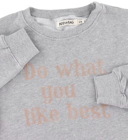 Add to Bag Sweatshirt - Grå m. Print