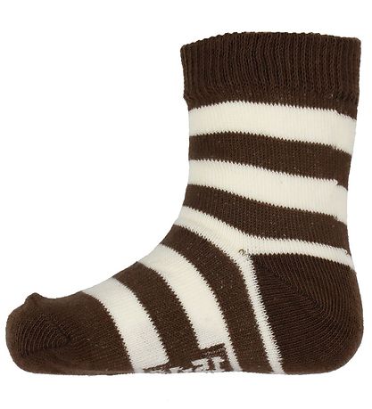 Minymo Strømper - 5-Pak - Cocoa Brown m. Mønster