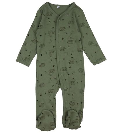 Pippi Baby Heldragt - Natdragt - 2-pak - Deep Lichen Green