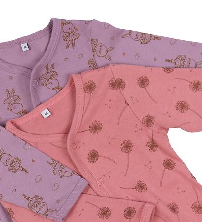 Pippi Baby Heldragt - Natdragt - 2-pak - Dusty Rose