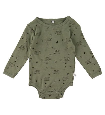 Pippi Baby Body l/æ - 4-pak - Deep Lichen Green